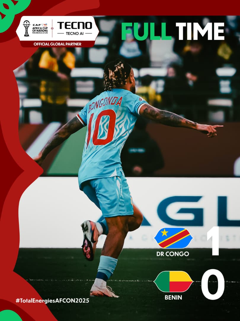Bongonda gives DR Congo winning: AFCON 2025