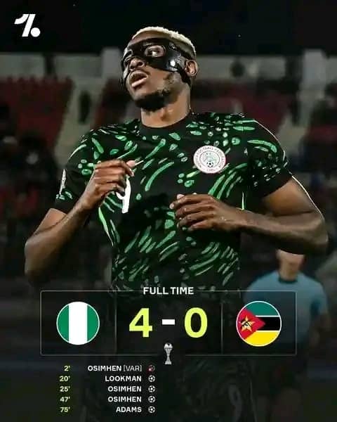 Four goals baptism for Mozambique as Nigeria cruise in AFCON