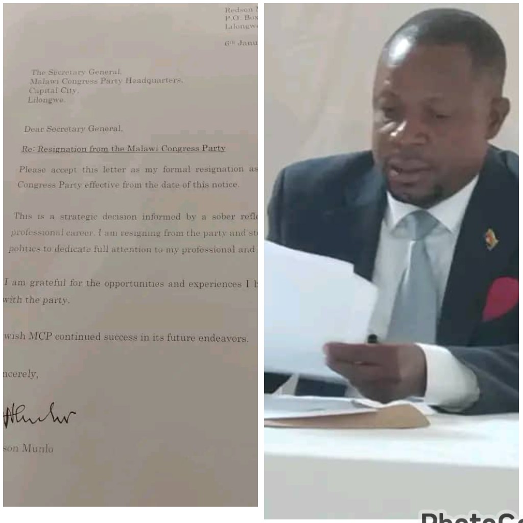 Redson Munlo dumps MCP