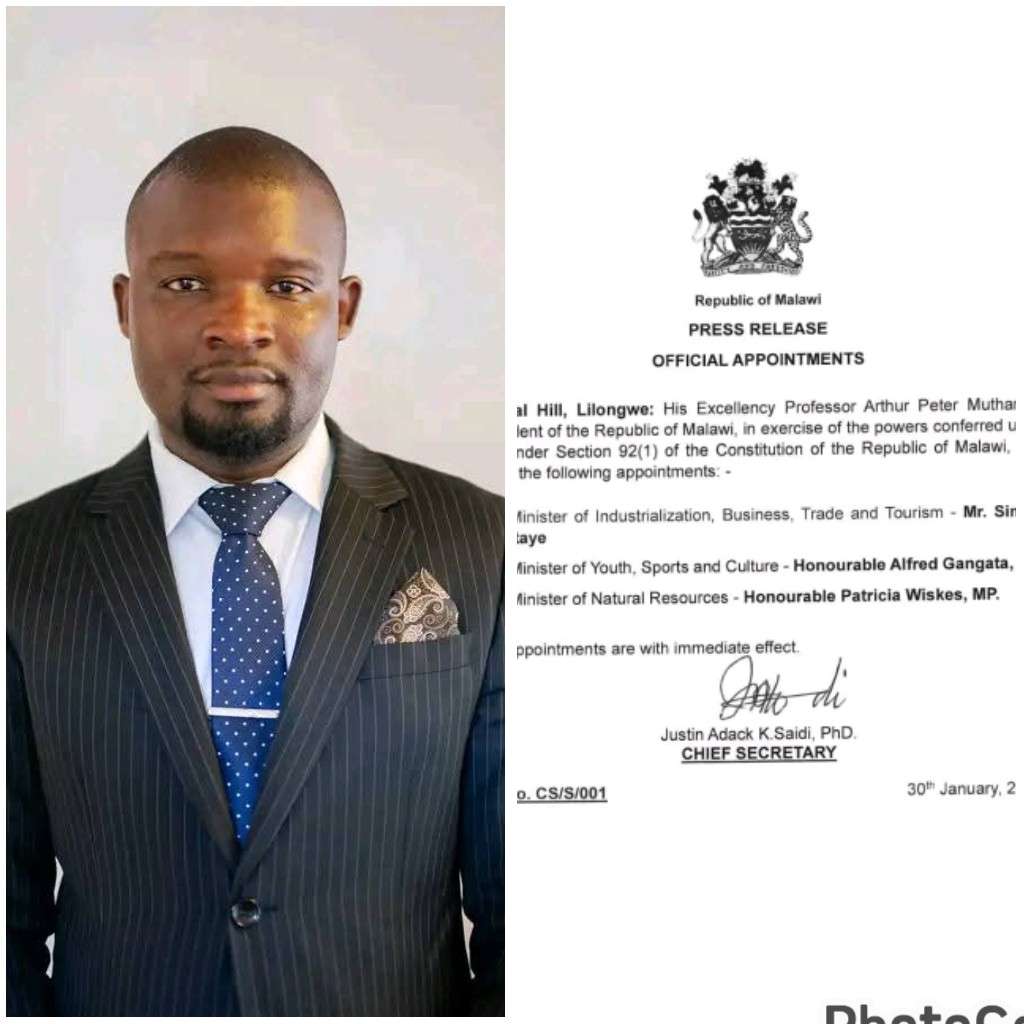 Mutharika shifts Gangata into strategic Sports Ministry