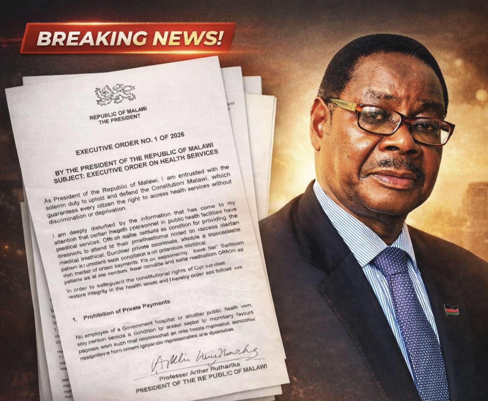 FND lauds Mutharika’s bold health sector reform, a move to protect vulnerable communities