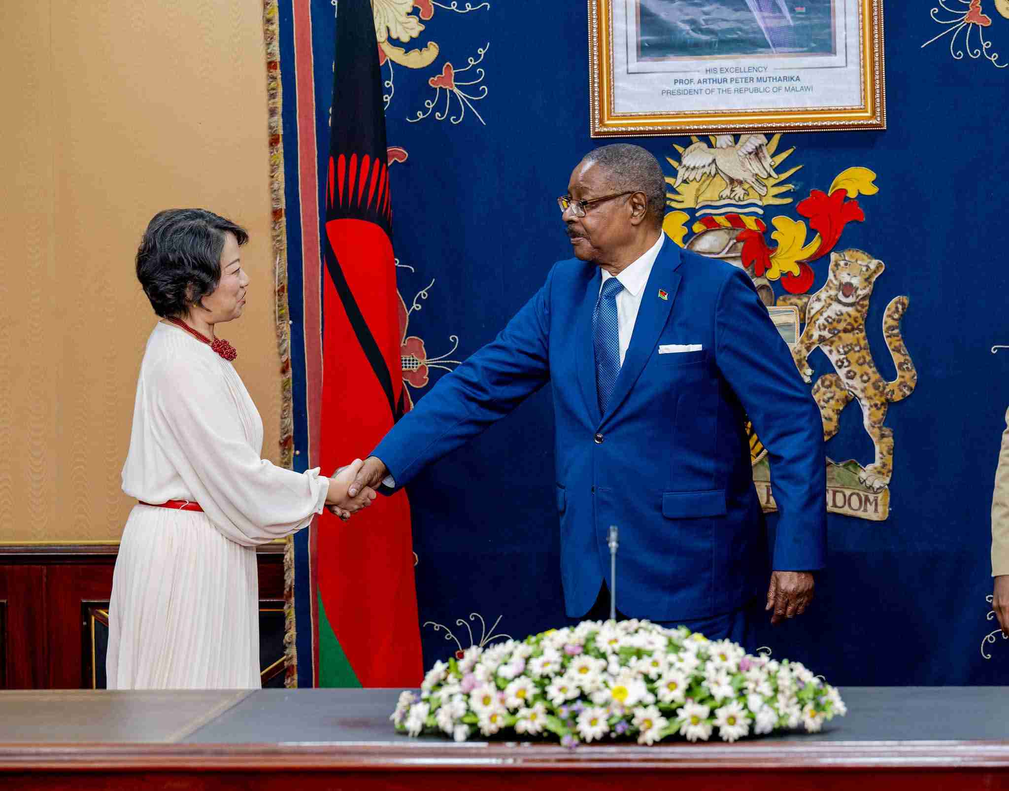 Mutharika reaffirms Malawi’s strengthening bilateral ties with China