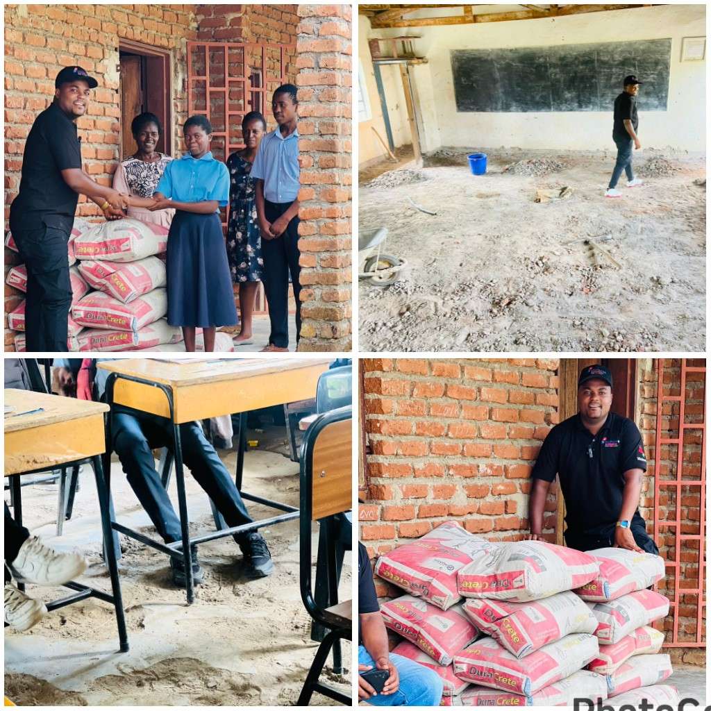 Malawi’s renowned MC Chris Loka roll-out former school renovation project in Blantyre