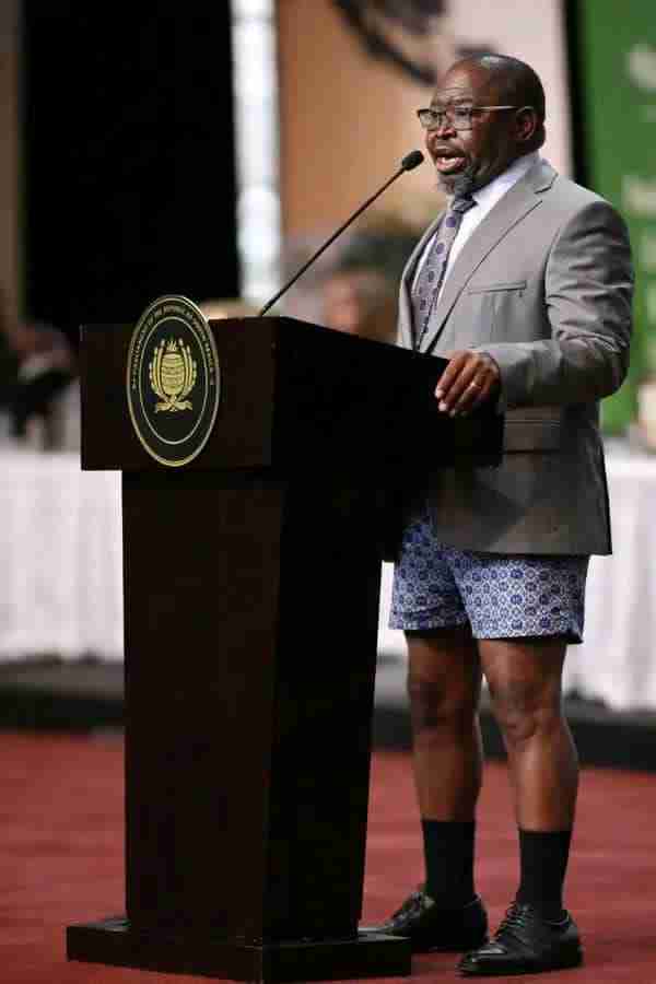 South Africa’s Finance Minister stirs controversy with ‘austerity’ attire