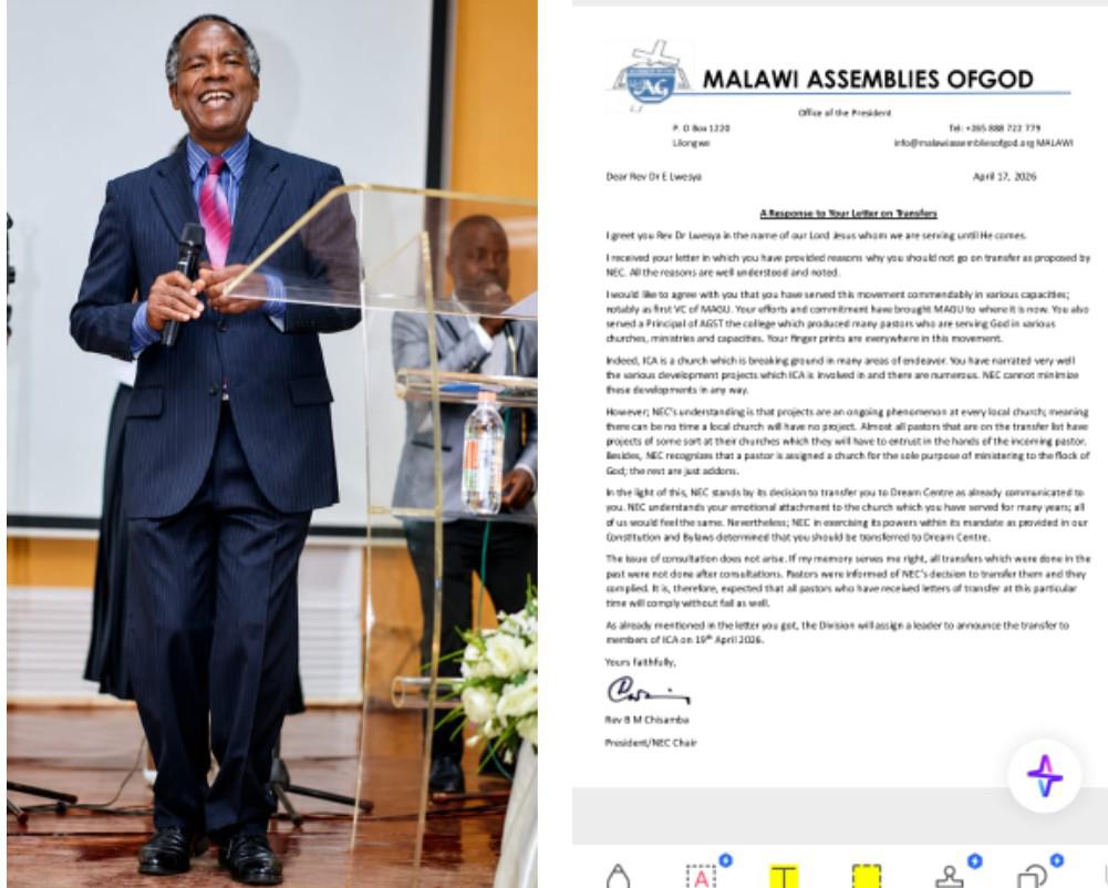 Exclusive: How embattled Reverend Bonet Chisamba and his colonies want to destroy Malawi Assembles of God Church