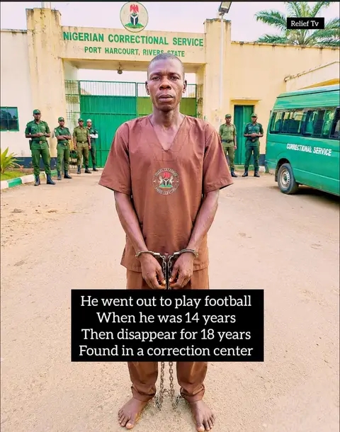 Missing 14-year Nigerian boy who vanished to play football found in prison 18 years later