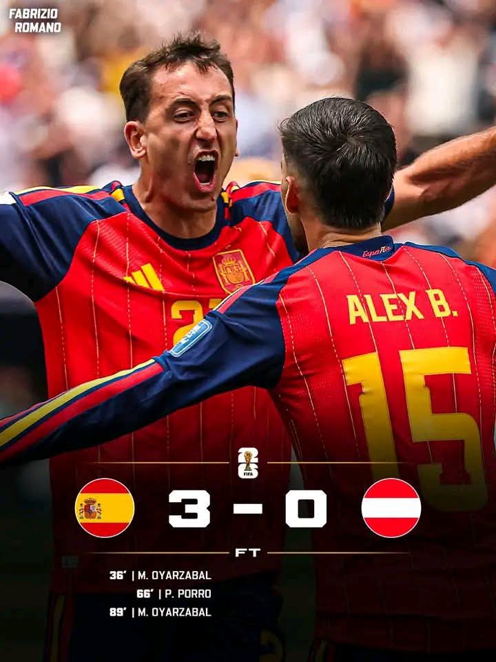 Easy pass for Spain into 2026 World Cup Round of 16