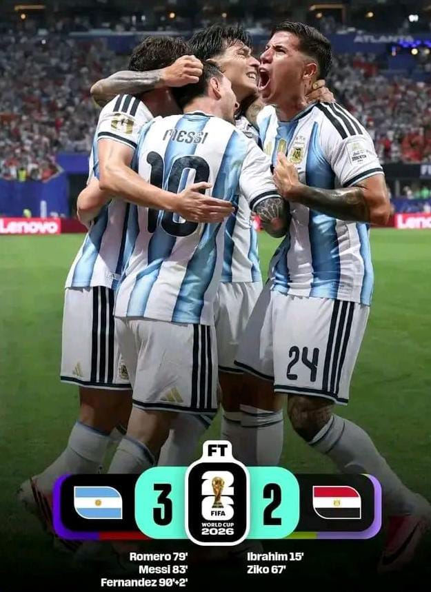 Messi breaks down in tears as Argentina eleminate Egypt in 2026 World Cup