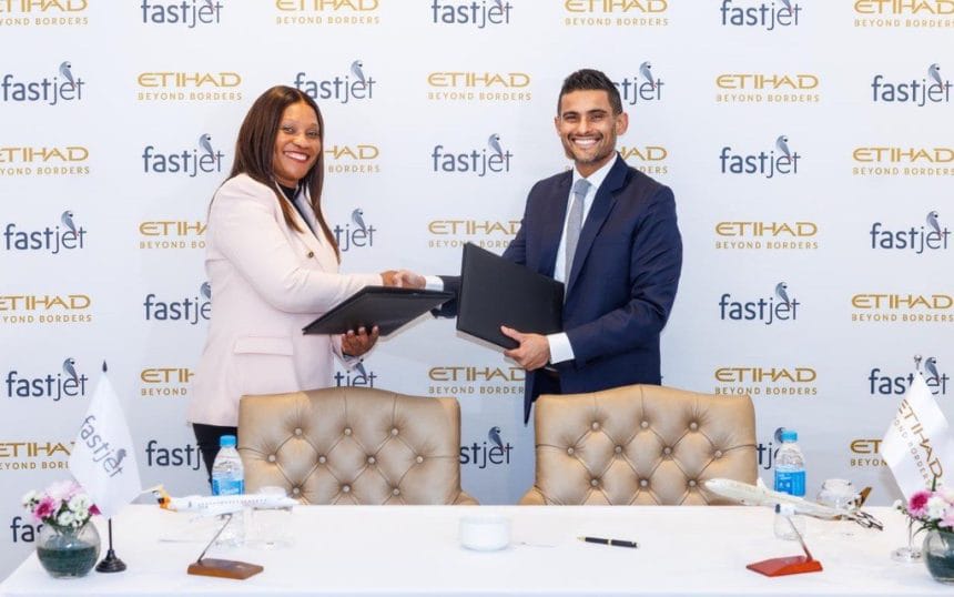 Etihad Airways, Fastjet Zimbabwe sign new partnership to expand flights across Africa, Middle East