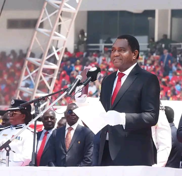 Hichilema sworn in for 2nd term, pledges to triple Zambia economy